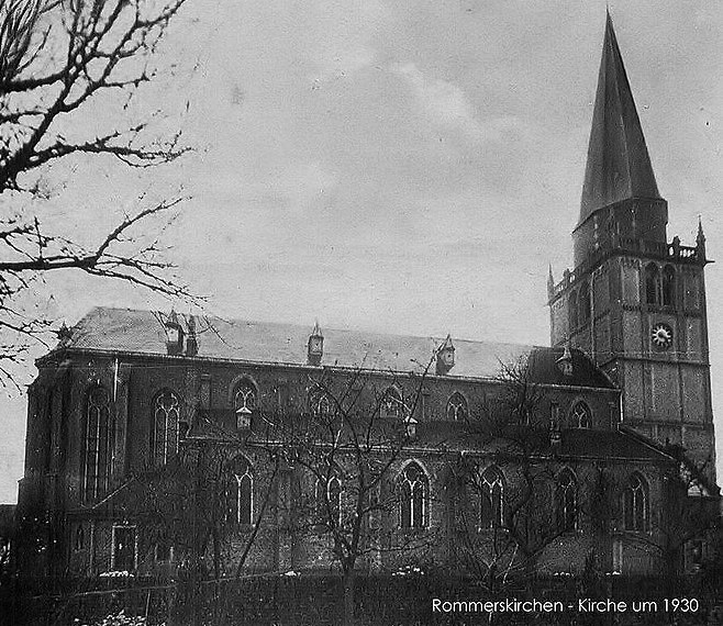 St.Peter in Rommerskirchen 1930<br />
( Vor dem 2.Weltkrieg )<br />
<br />
Quelle Facebook