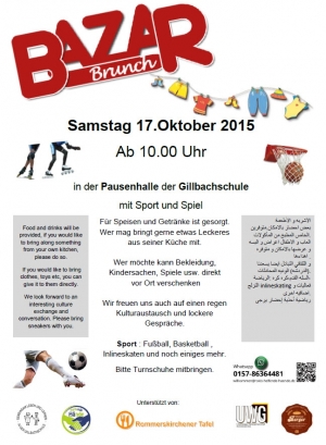 Brunch Bazar am 17.Oktober ab 10.00 Uhr für ALLE