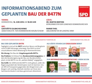 Informationsabend zum geplanten Bau der B477n