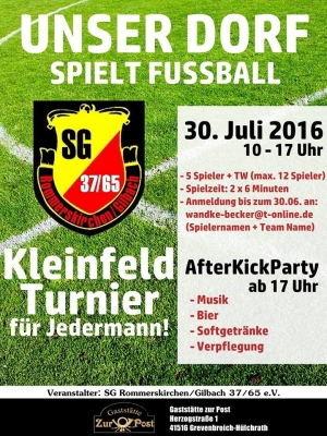 Kleinfeld-Turnier: Unser Dorf spielt Fussball