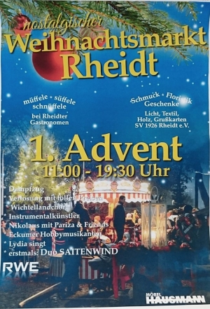 Nostalgischer Weihnachtsmarkt Rheidt