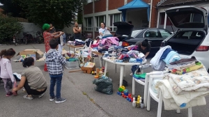 Spendensammlung im Familienzentrum Sonnenhaus: