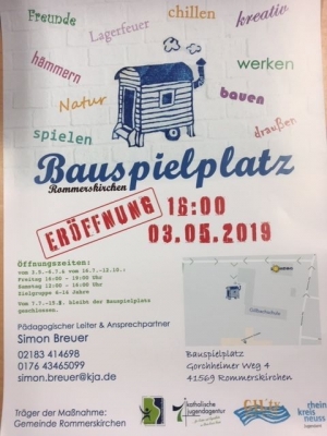 Bauspielplatz öffnet wieder