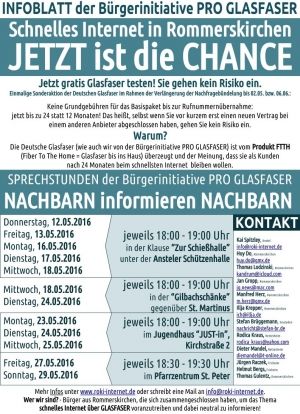 NEUE Sprechstundentermine zur aktuellen Aktion