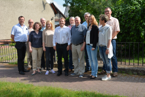 Bürgermeister Dr. Martin Mertens überbringt in Karstädt Einladung zum 25 Partnerschaftsjubiläum