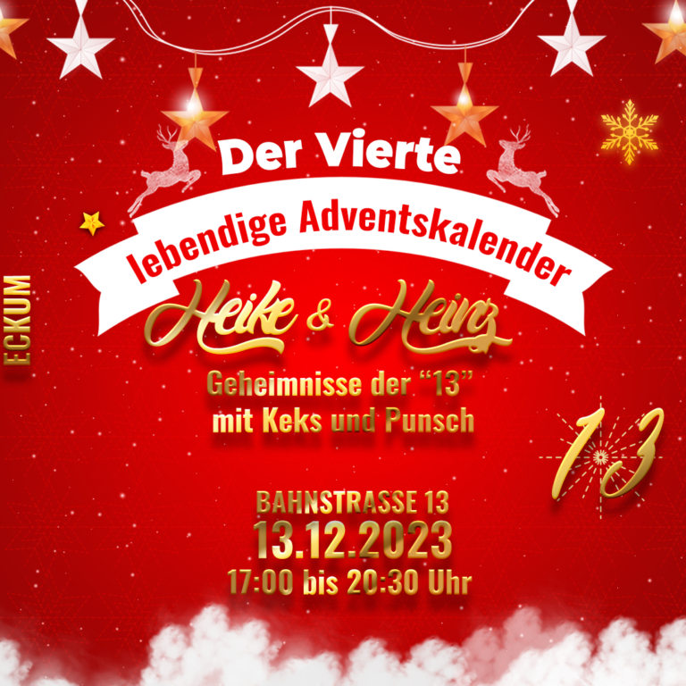 Am 13.Dezember öffnet sich das Fenster bei Heike & Heinz in Eckum