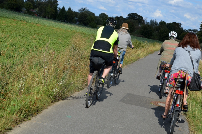 3. Radtour durch die Gemeinde, diesmal mit dem Grünen Landratskandidat Christian Gaumitz