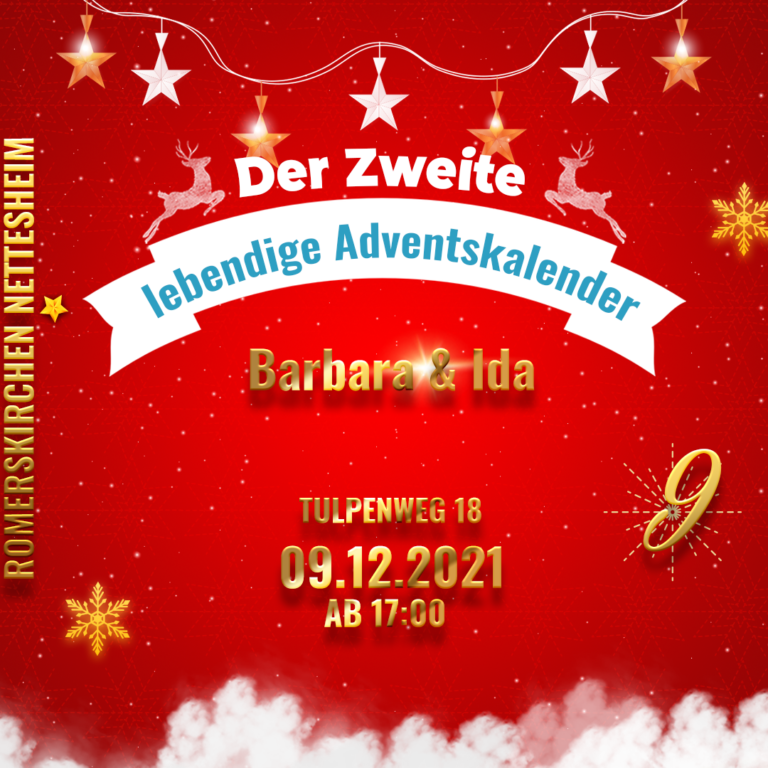 Der zweite Lebendige Adventskalender: Am Donnerstag kann man Spuren hinterlassen in Idas Adventsfenster