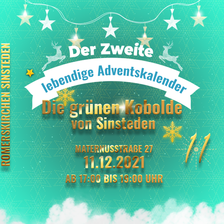 Der zweite Lebendige Adventskalender: Am Samstag warten die grünen Kobolde aus Sinsteden mit Ihrem Fenster