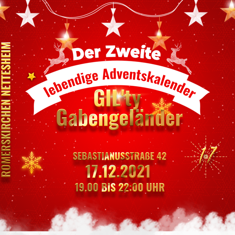 Der zweite Lebendige Adventskalender: Freitag am GIL´ty in Nettesheim von 19:00 bis 22:00 Uhr