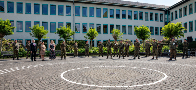 Landrat dankte der Bundeswehr:  Einsatz der Soldaten im Gesundheitsamt endet am 15. Juni