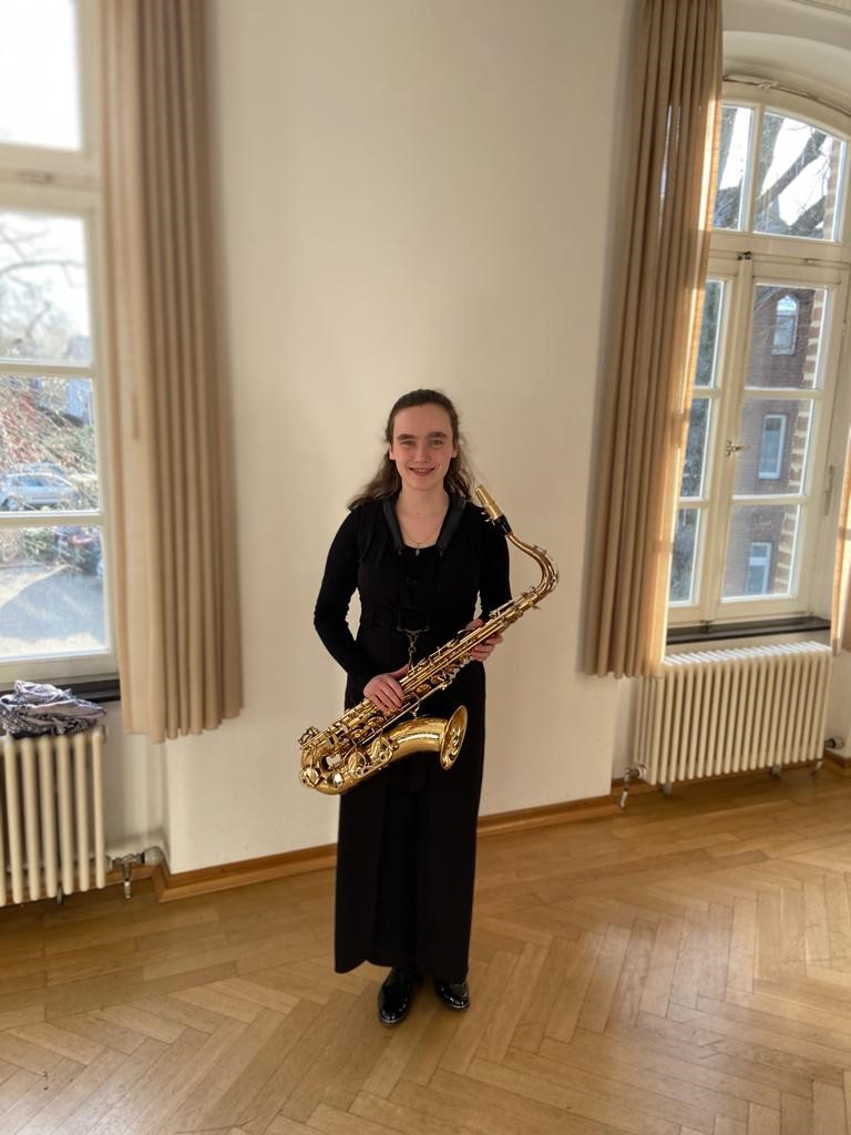 Saxophonstin Charlotte Söntgerath tritt in Münster an