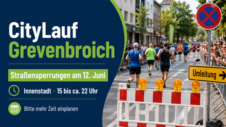 CityLauf in Grevenbroich: Diese Straßen sind am Freitag gesperrt