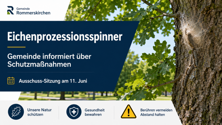 Eichenprozessionsspinner: Gemeinde informiert über Schutzmaßnahmen