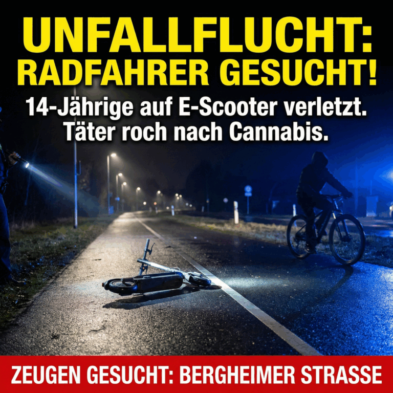 POL-NE: Radfahrer flüchtet nach Unfall