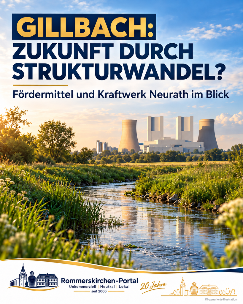 Zur Zukunft des Gillbachs: Mertens setzt auf Strukturwandel-Fördermittel und wasserstofffähiges Kraftwerk in Neurath Zur Zukunft des Gillbachs: Mertens setzt auf Strukturwandel-Fördermittel und wasserstofffähiges Kraftwerk in Neurath