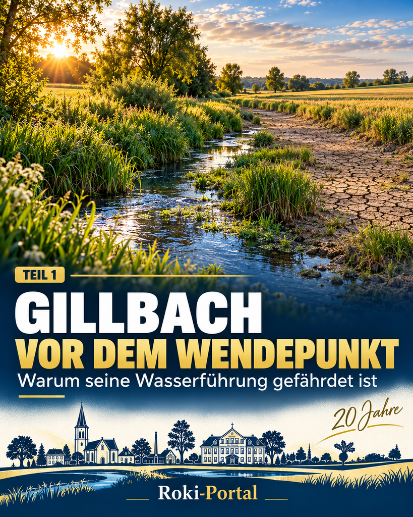 Gillbach vor dem Wendepunkt: Warum seine Wasserführung gefährdet ist Gillbach vor dem Wendepunkt: Warum seine Wasserführung gefährdet ist