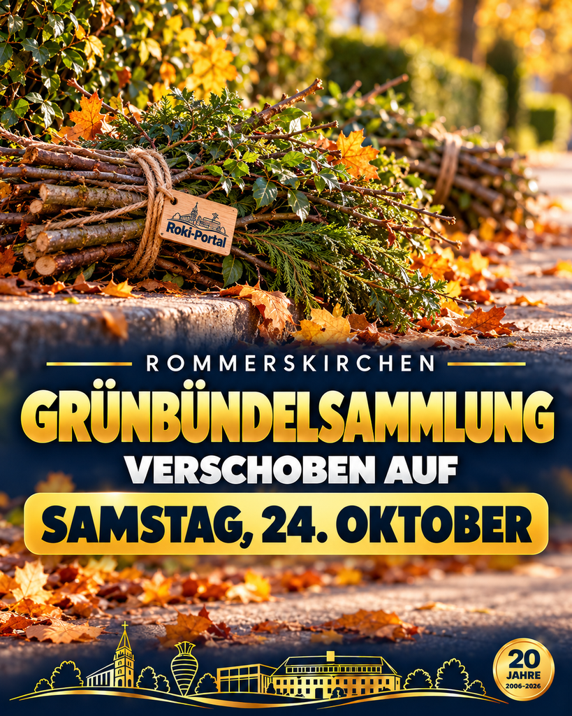 Grünbündelsammlung wird auf Samstag verschoben Grünbündelsammlung wird auf Samstag verschoben