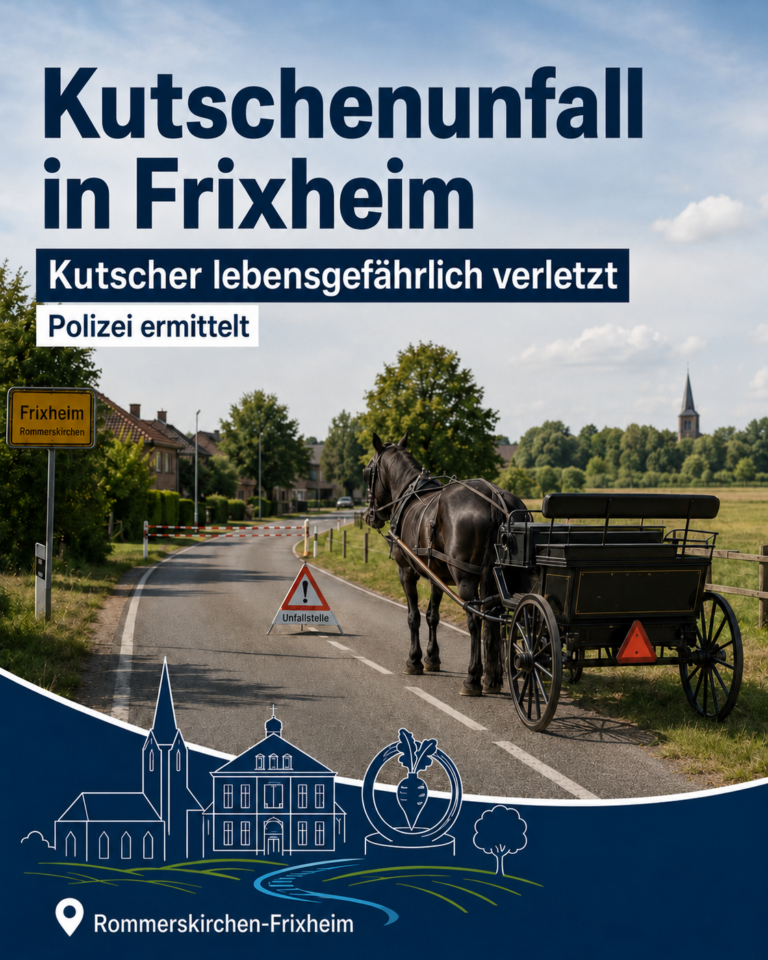 POL-NE: Lebensgefährlich verletzter Kutscher durch Verkehrsunfall