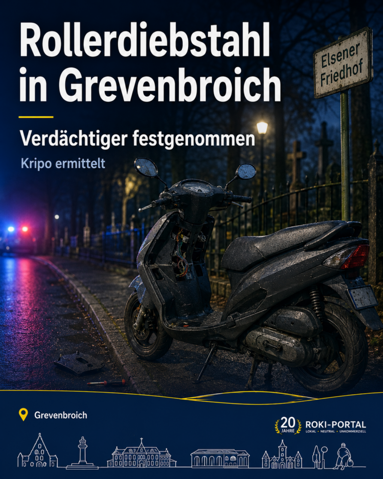 POL-NE: Mutmaßlicher Rollerdieb festgenommen
