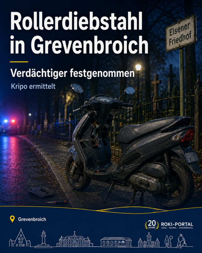 POL-NE: Mutmaßlicher Rollerdieb festgenommen POL-NE: Mutmaßlicher Rollerdieb festgenommen