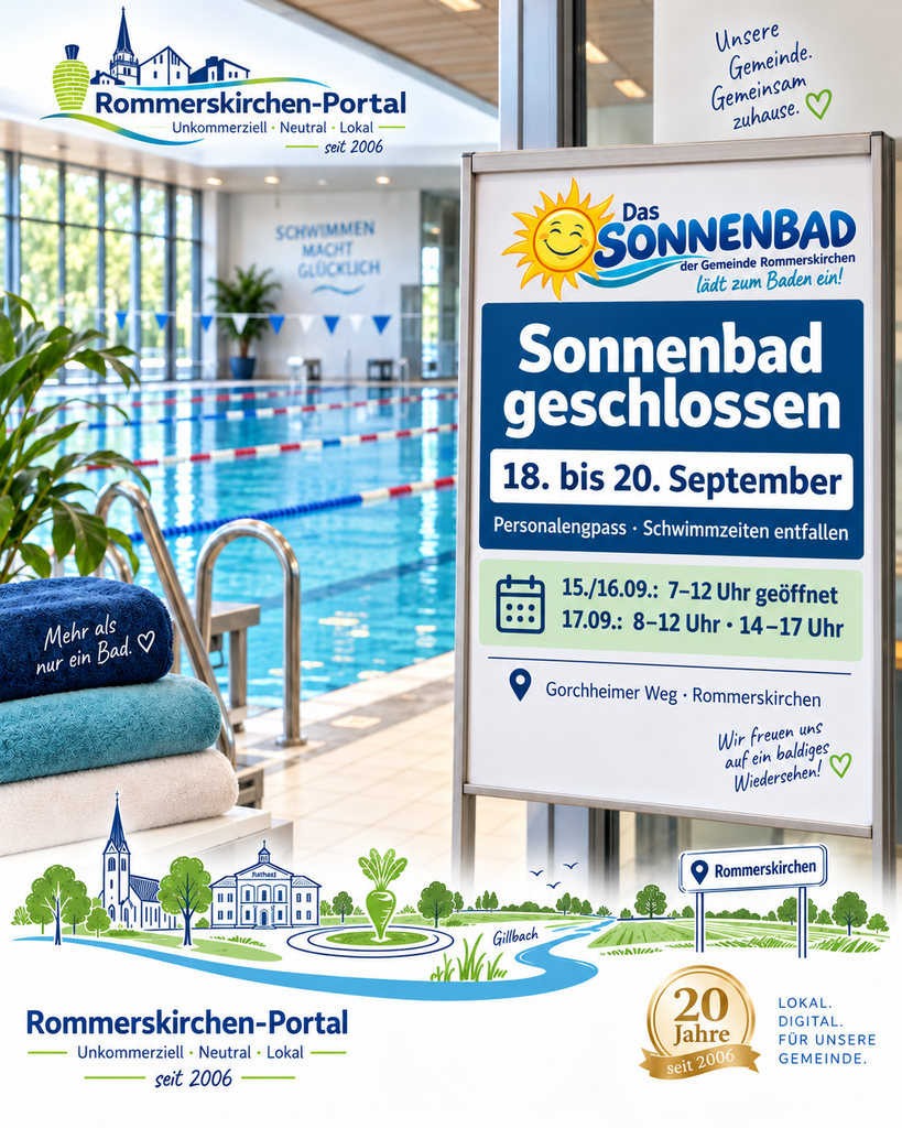 Sonnenbad Rommerskirchen zeitweise geschlossen Sonnenbad Rommerskirchen zeitweise geschlossen