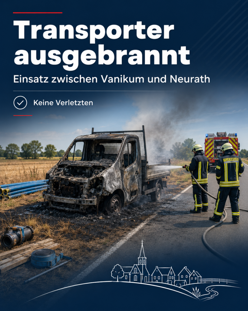 Transporter zwischen Vanikum und Neurath ausgebrannt Transporter zwischen Vanikum und Neurath ausgebrannt