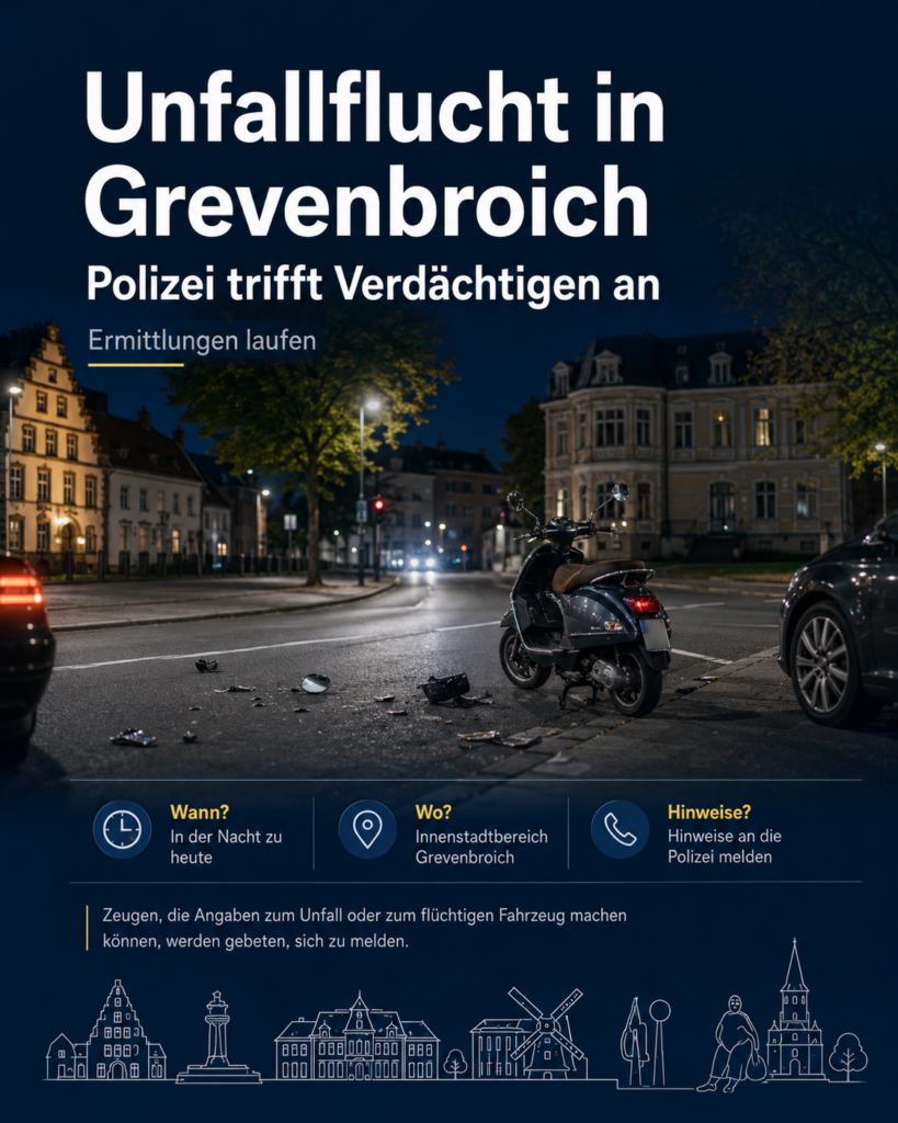 POL-NE: Polizei findet mutmaßlichen Unfallflüchtigen POL-NE: Polizei findet mutmaßlichen Unfallflüchtigen