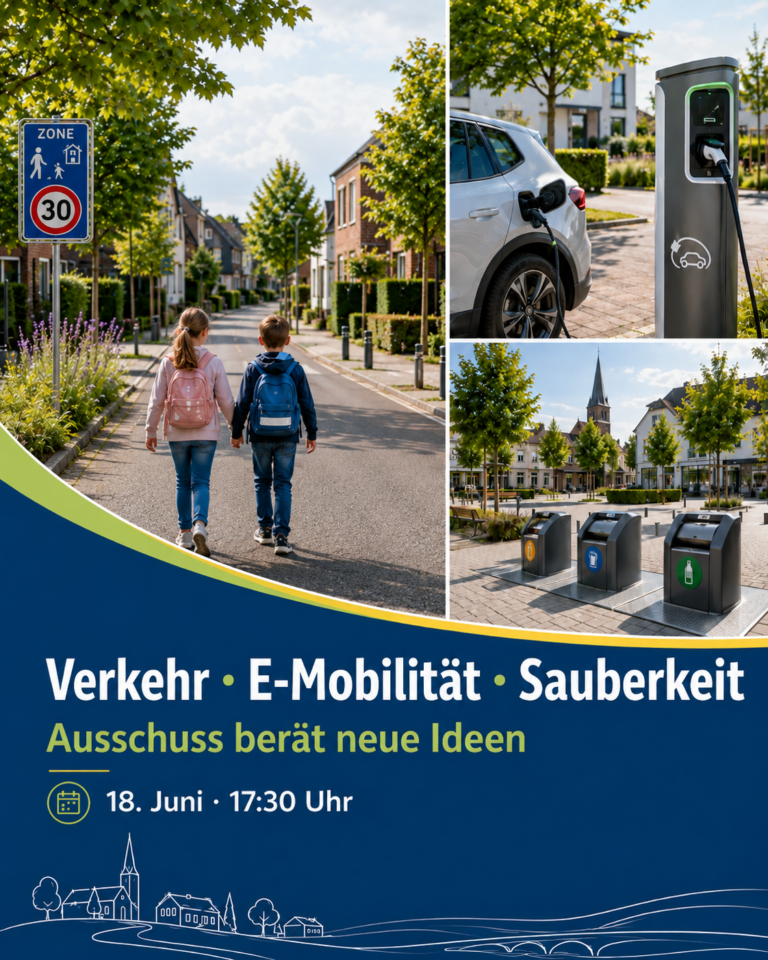 Verkehrssicherheit, Elektromobilität und neue Ideen für mehr Sauberkeit