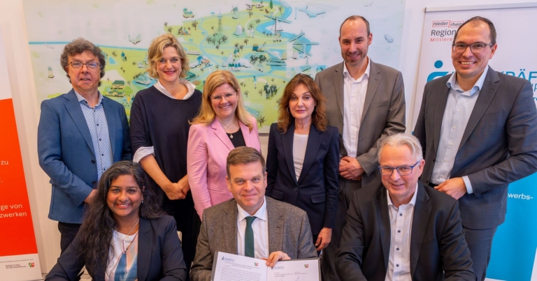 Vereinbarung zur Fachkräftesicherung am mittleren Niederrhein unterzeichnet