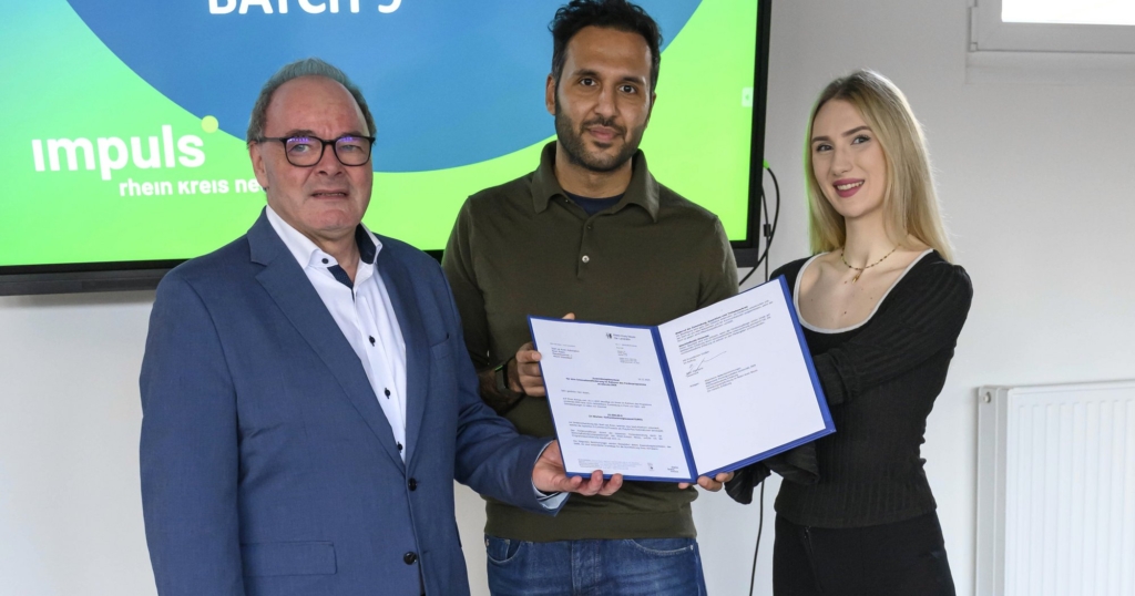 Accelerator-Programm des Rhein-Kreises Neuss fördert das Start-up „Axon Automation“ Accelerator-Programm des Rhein-Kreises Neuss fördert das Start-up „Axon Automation“