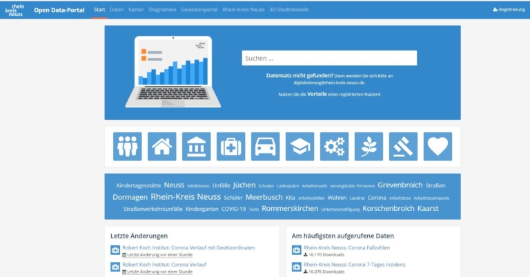 Offene Behördendaten und mehr: Open Data-Portal des Kreises stark gefragt