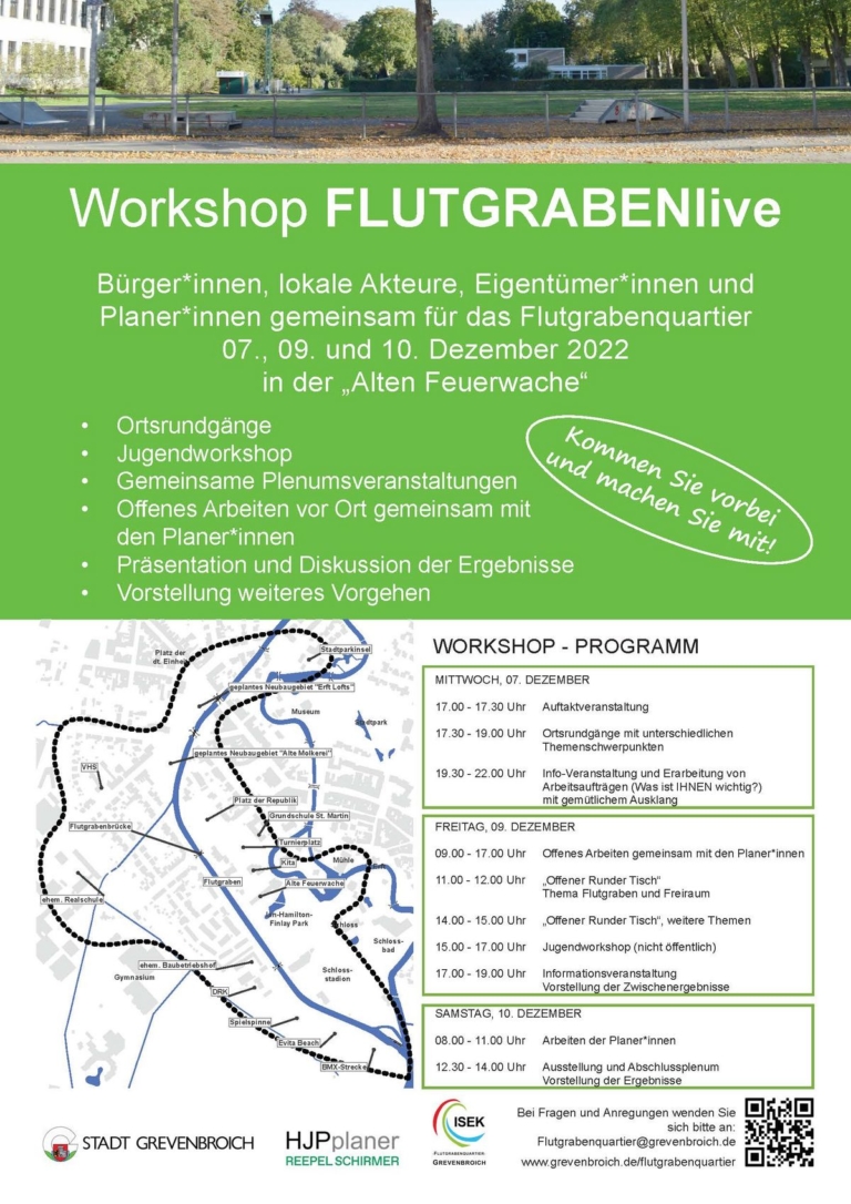 Workshop FLUTGRABENlive