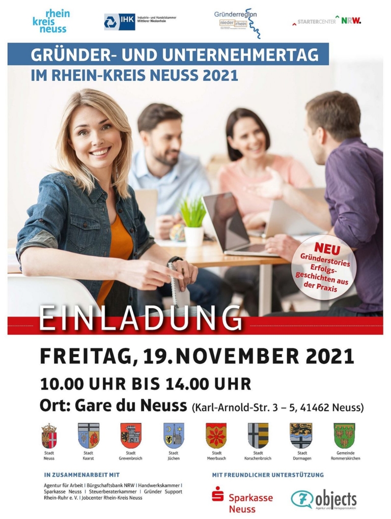 Gründer- und Unternehmertag im Rhein-Kreis Neuss 2021