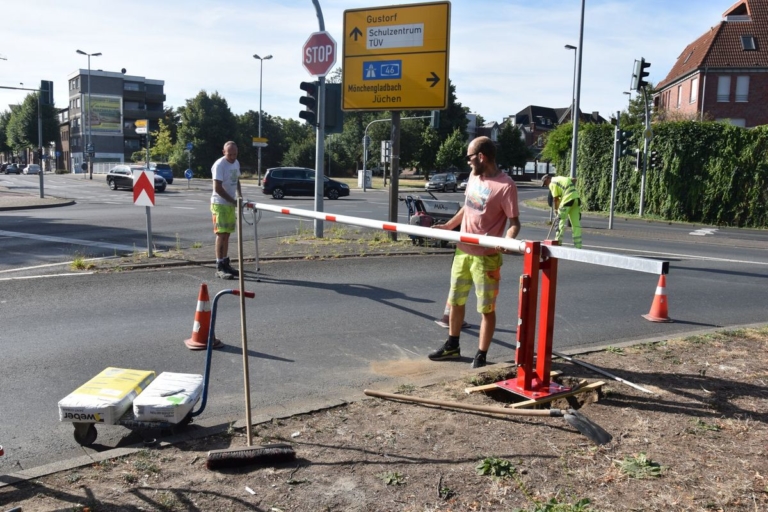 Elsbachtunnel: Schrankenanlage wird installiert