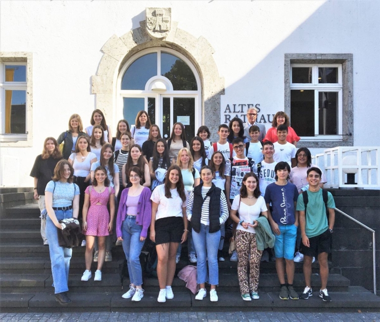 Austauschschüler*innen zu Besuch im Rathaus