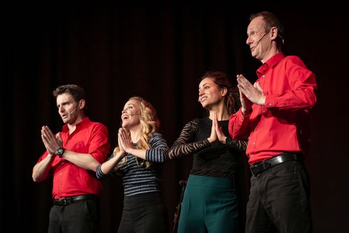 Die „Springmäuse“ zu Gast im Pascal-Gymnasium