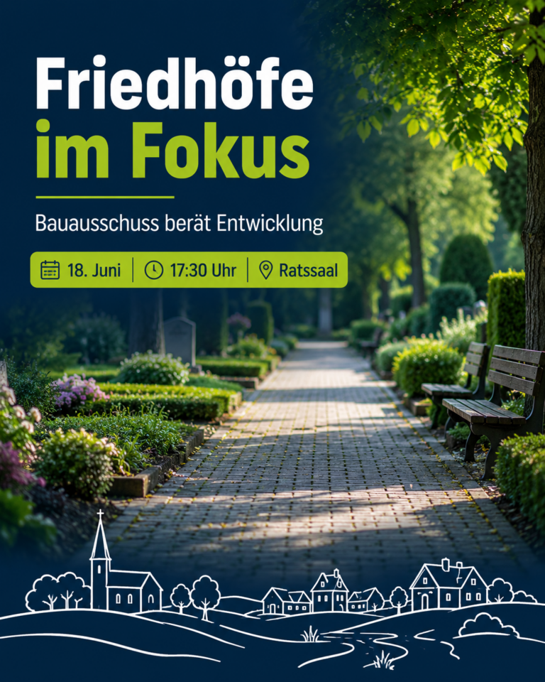 Friedhöfe im Fokus des Bauausschusses