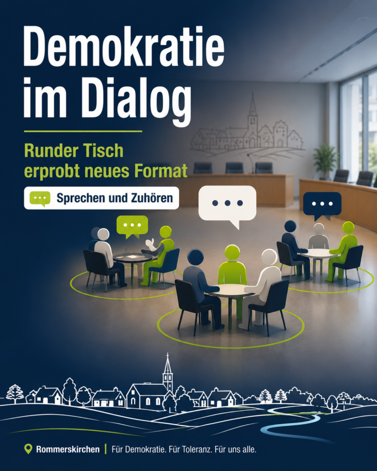 Rommerskirchen diskutiert respektvoll – Neues Dialogformat am Runden Tisch