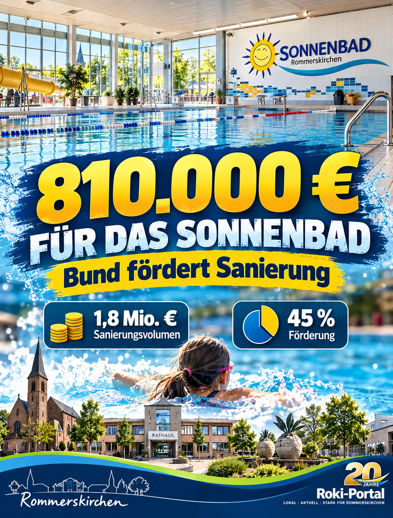 810.000 Euro für die Sanierung des Sonnenbads vom Bund 810.000 Euro für die Sanierung des Sonnenbads vom Bund
