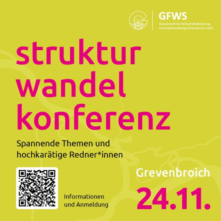 Wirtschaftsförderung lädt zur Strukturwandelkonferenz am 24.11.2023